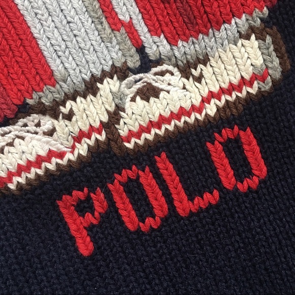 Very RARE vintage Polo Ralph Lauren Bear Scarf🧣 - Picture 3 of 8